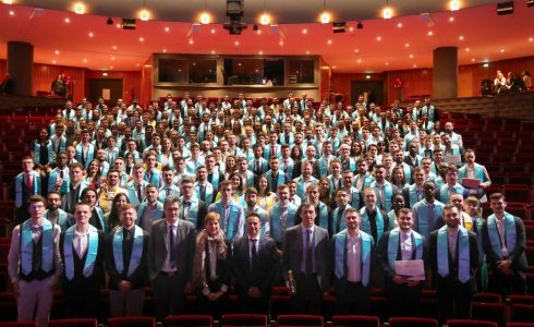 Photo des élèves de l'ISTP diplômés de l'école des mines de saint etienne